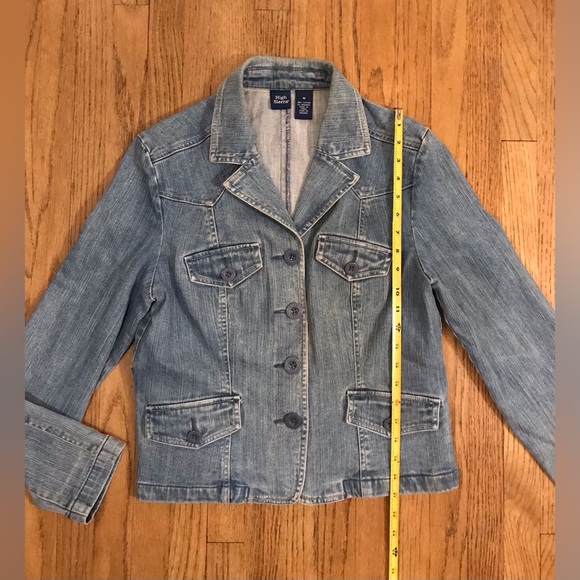 Blazer Crop Denim Jacket - Picture 8 of 10